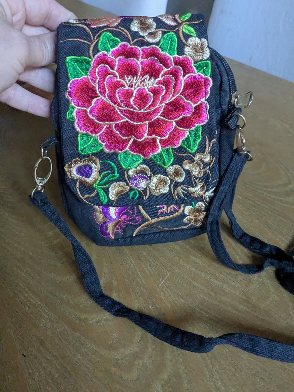 New Boho Purse Embroidered Crossbody Bag